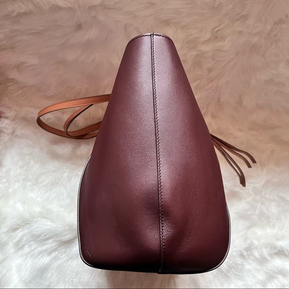 New! Last One! ULLA JOHNSON Imogen Carryall Color Block Tassel Leather Tote - Picture 9 of 14